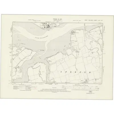 1920 Map of Essex nLXV.NE, 1924 Print