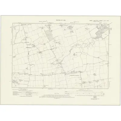 1919 Map of Essex nLXV.SW, 1924 Print