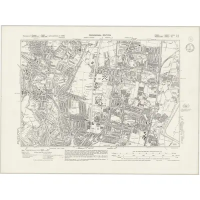 1938 Map of Essex nLXVIII.NE, 1943 Print
