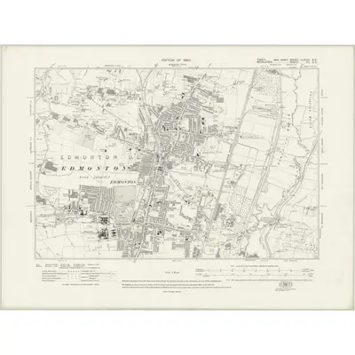 1913 Map of Essex nLXVIII.SE, 1920 Print