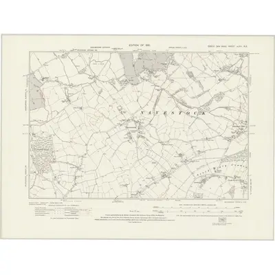 1915 Map of Essex nLXX.NE, 1921 Print