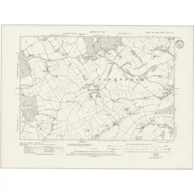 1915 Map of Essex nLXX.NE, 1934 Print