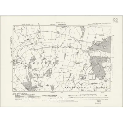 1915 Map of Essex nLXX.NW, 1933 Print