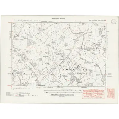 1938 Map of Essex nLXX.SE, 1946 Print