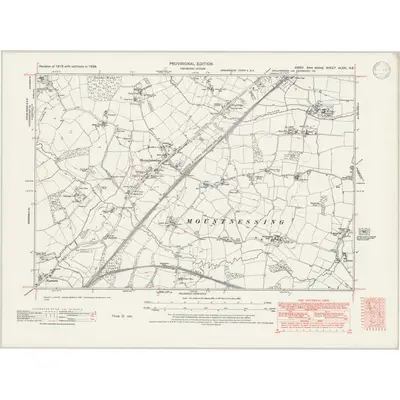 1938 Map of Essex nLXXI.NE, 1946 Print