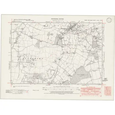 1938 Map of Essex nLXXII.NW, 1946 Print