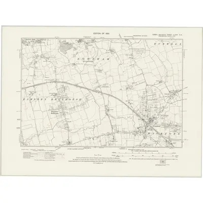 1919 Map of Essex nLXXII.SE, 1923 Print