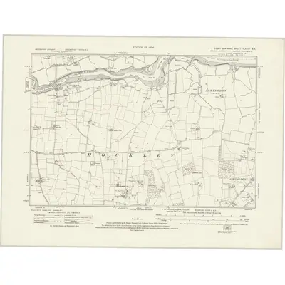 1919 Map of Essex nLXXIII.SE, 1924 Print
