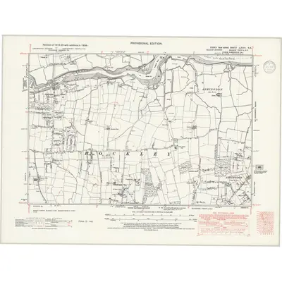 1938 Map of Essex nLXXIII.SE, 1946 Print