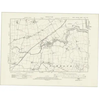1919 Map of Essex nLXXIII.SW, 1924 Print