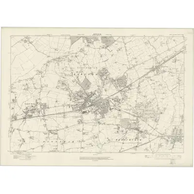1914 Map of Essex nLXXIX, 1921 Print