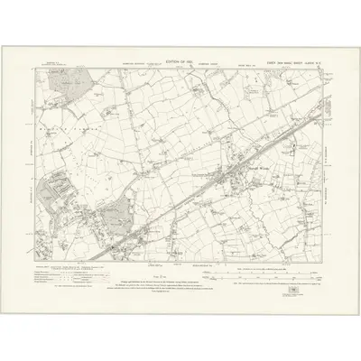 1915 Map of Essex nLXXIX.NE, 1921 Print