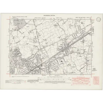 1938 Map of Essex nLXXIX.NE, 1946 Print