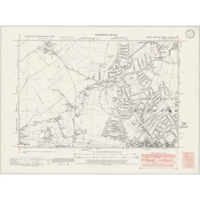1938 Map of Essex nLXXIX.NW, 1946 Print