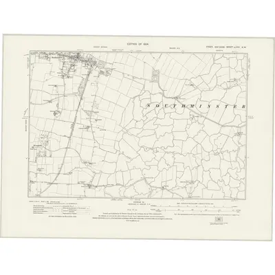 1920 Map of Essex nLXXV.NW, 1924 Print
