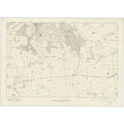 1915 Map of Essex nLXXX, 1921 Print