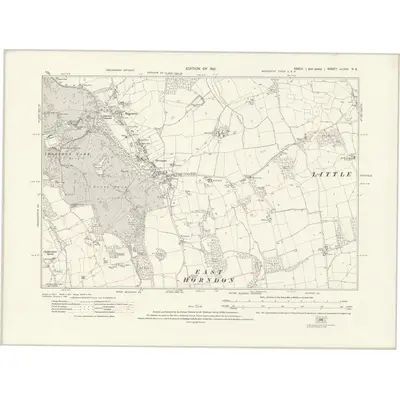1915 Map of Essex nLXXX.NE, 1921 Print