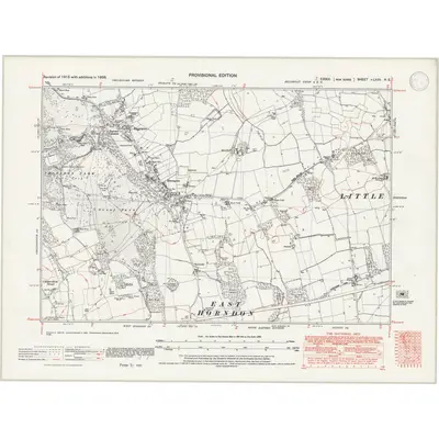 1938 Map of Essex nLXXX.NE, 1946 Print