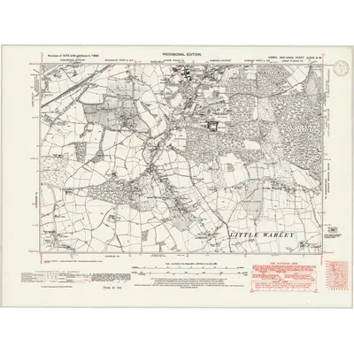 1938 Map of Essex nLXXX.NW, 1946 Print