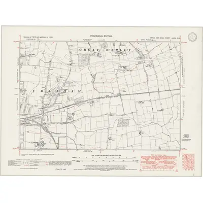 1938 Map of Essex nLXXX.SW, 1946 Print