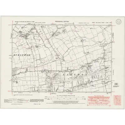 1938 Map of Essex nLXXXI.NW, 1946 Print