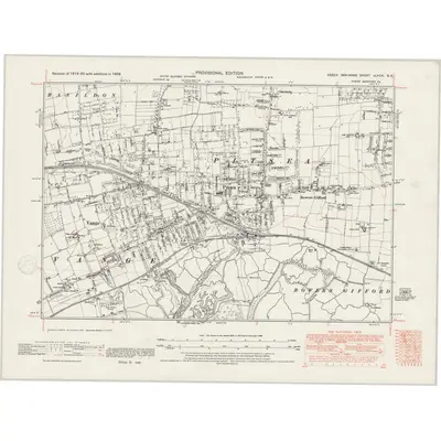 1938 Map of Essex nLXXXI.SE, 1946 Print