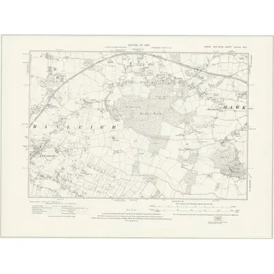 1920 Map of Essex nLXXXII.NE, 1923 Print