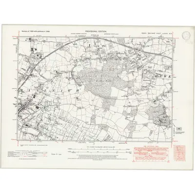 1938 Map of Essex nLXXXII.NE, 1946 Print