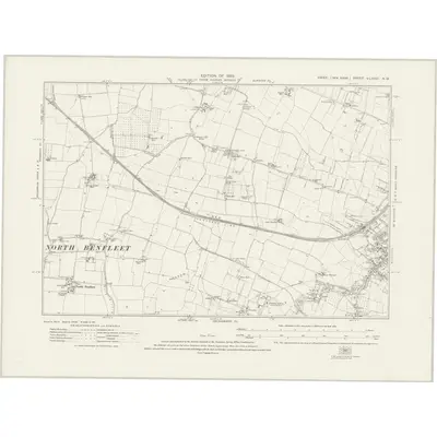 1919 Map of Essex nLXXXII.NW, 1923 Print