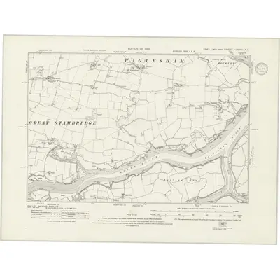 1919 Map of Essex nLXXXIII.NE, 1923 Print