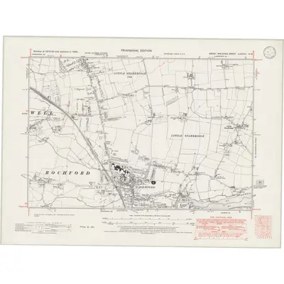 1938 Map of Essex nLXXXIII.NW, 1946 Print