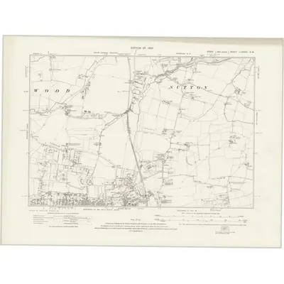 1920 Map of Essex nLXXXIII.SW, 1923 Print