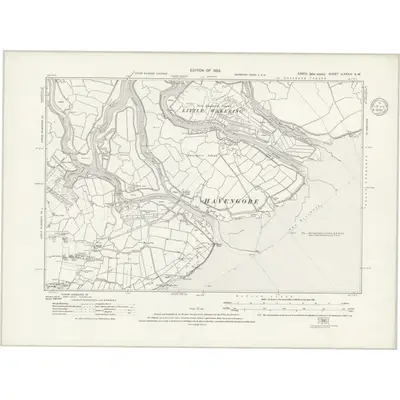 1920 Map of Essex nLXXXIV.SW, 1923 Print