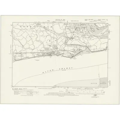 1919 Map of Essex nLXXXIX.SE, 1924 Print