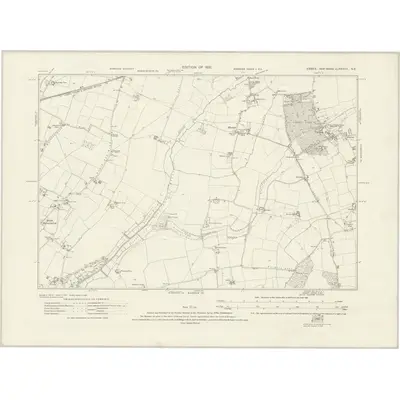 1915 Map of Essex nLXXXVII.NE, 1921 Print