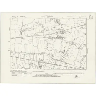 1915 Map of Essex nLXXXVII.NW, 1933 Print