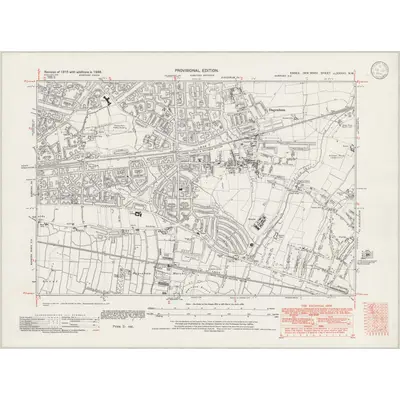 1938 Map of Essex nLXXXVII.NW, 1946 Print