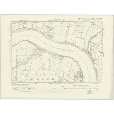 1915 Map of Essex nLXXXVII.SW, 1921 Print