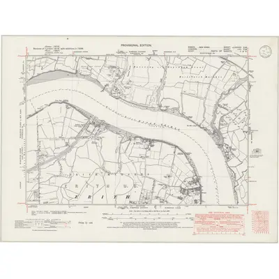 1938 Map of Essex nLXXXVII.SW, 1946 Print