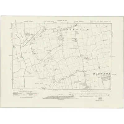 1915 Map of Essex nLXXXVIII.NE, 1921 Print