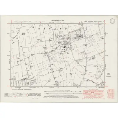 1938 Map of Essex nLXXXVIII.SE, 1946 Print