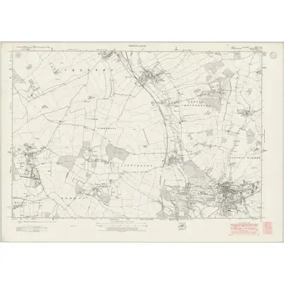1938 Map of Essex nVII, 1946 Print
