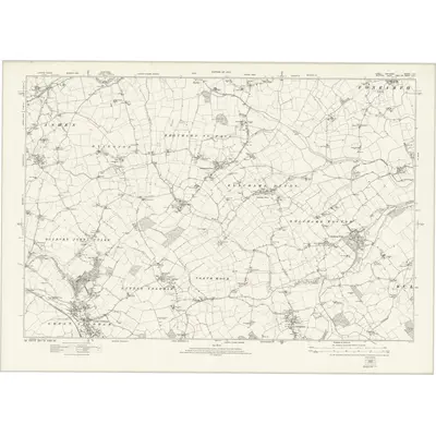 1919 Map of Essex nX, 1924 Print