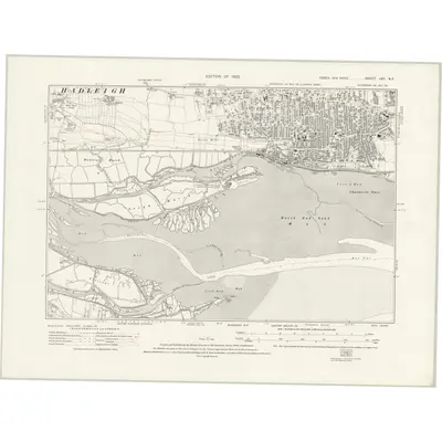 1920 Map of Essex nXC.NE, 1923 Print
