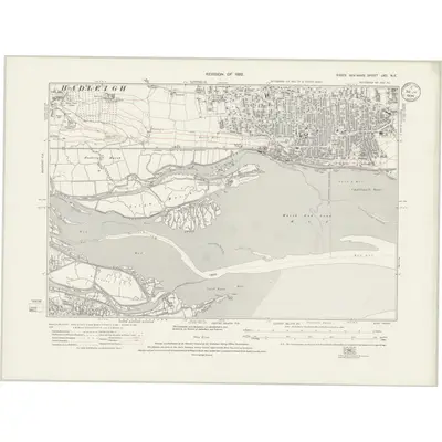 1920 Map of Essex nXC.NE, 1932 Print