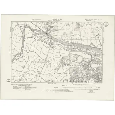 1919 Map of Essex nXC.NW, 1932 Print