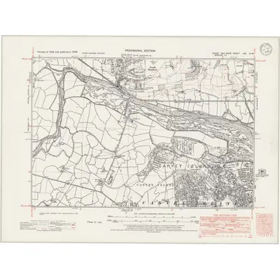 1938 Map of Essex nXC.NW, 1945 Print