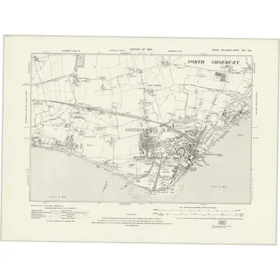 1920 Map of Essex nXCI.NE, 1923 Print