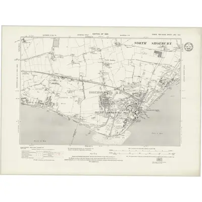 1920 Map of Essex nXCI.NE, 1934 Print
