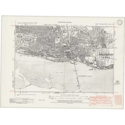 1938 Map of Essex nXCI.NW, 1946 Print